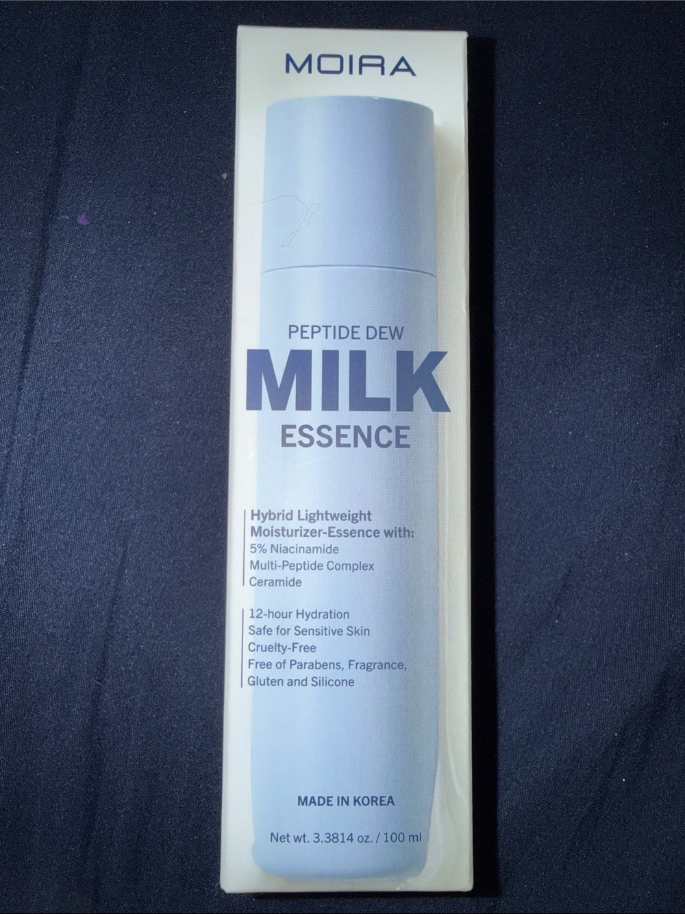 Moira Peptide Dew Milk Essence - Light Blue Hydrating Moisturizer